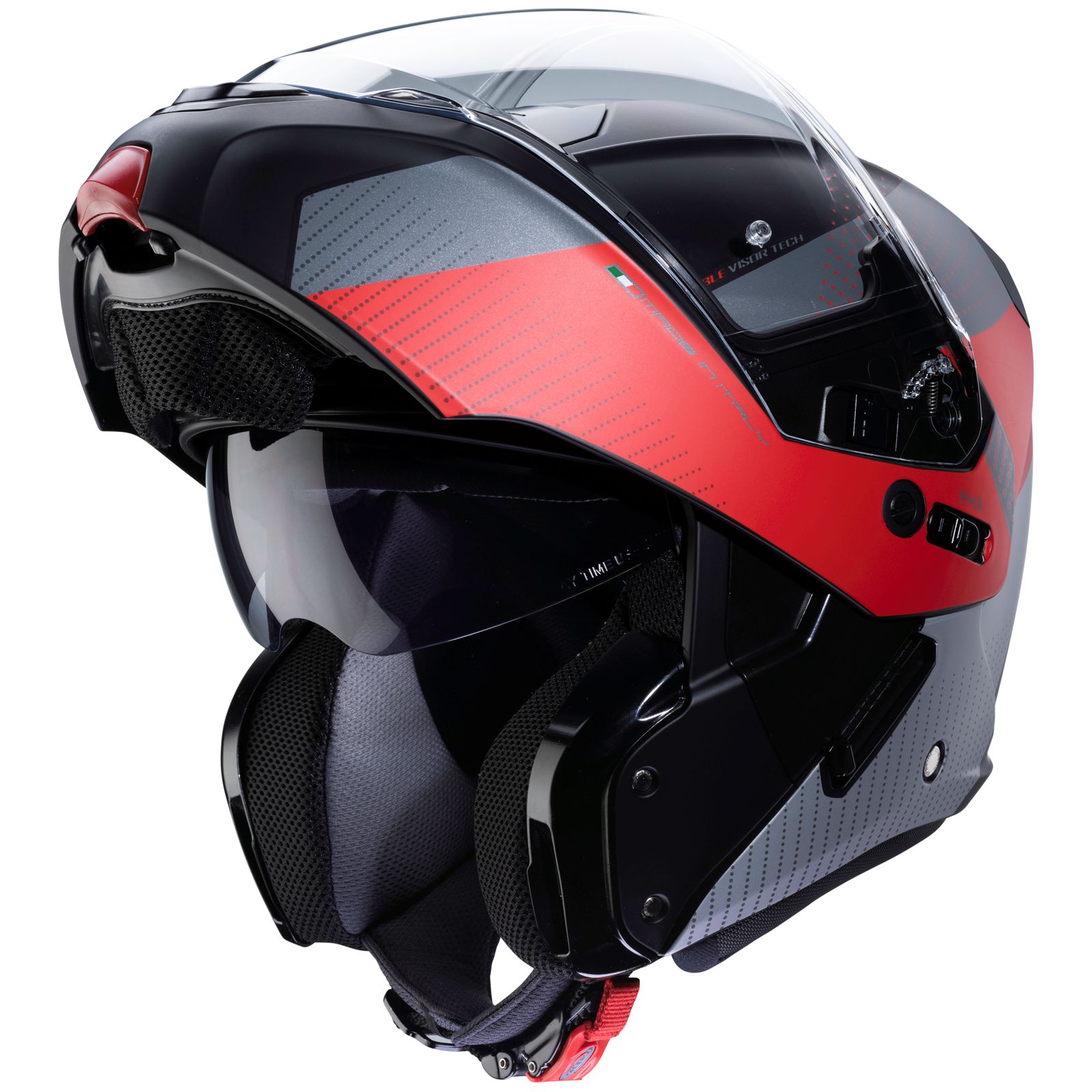 Casco Caberg Horus Scout, negro mate/gris flúor