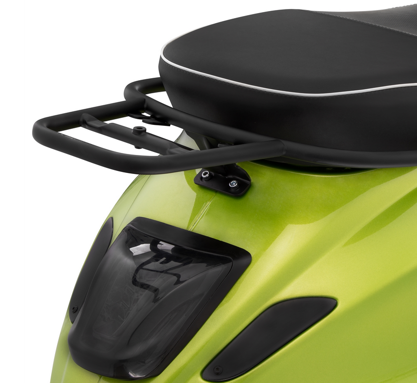 Portaequipajes trasero para Vespa Primavera /Sprint /Elettrica 50-150ccm, negro mate