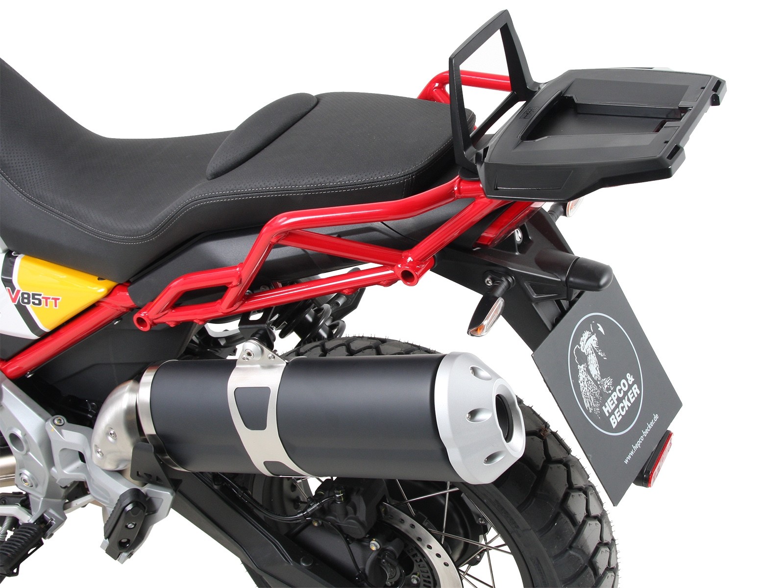 Alurack Topcaseträger negro para V85 TT (Bj.19-) Hepco & Becker