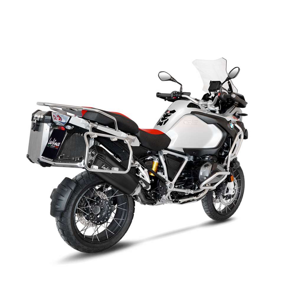 Sistema de escape LeoVince LV-12 para BMW R 1200 /1250 GS /Adventure, negro, slip on, E-certificate