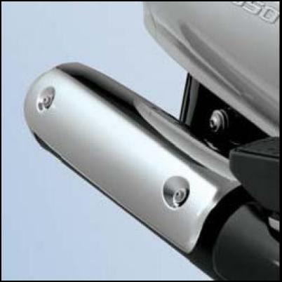 Embellecedor de escape, cromado para Suzuki Burgman AN650 BJ. 2007-2012/ Burgman AN650 BJ. 2005-2006/ Burgman AN