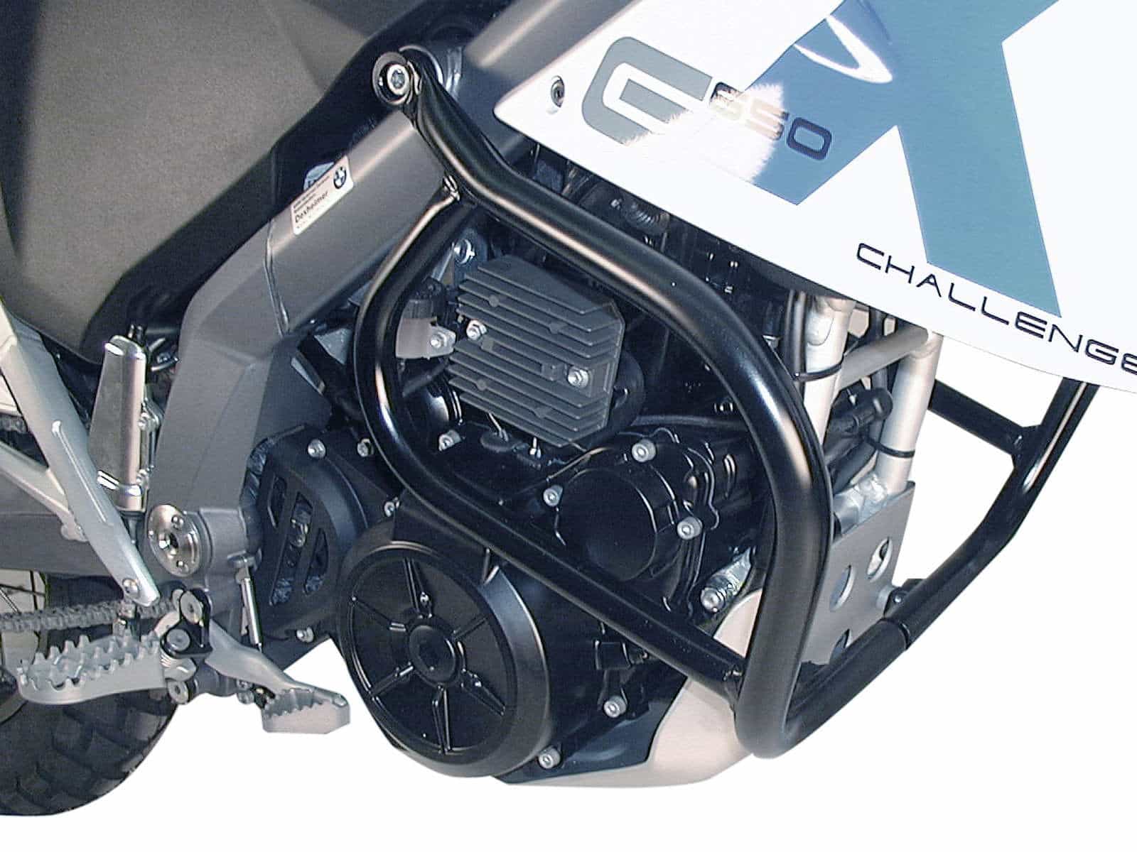 Protector de motor negro para BMW G 650 X Country/Challenge (07-10) Hepco & Becker