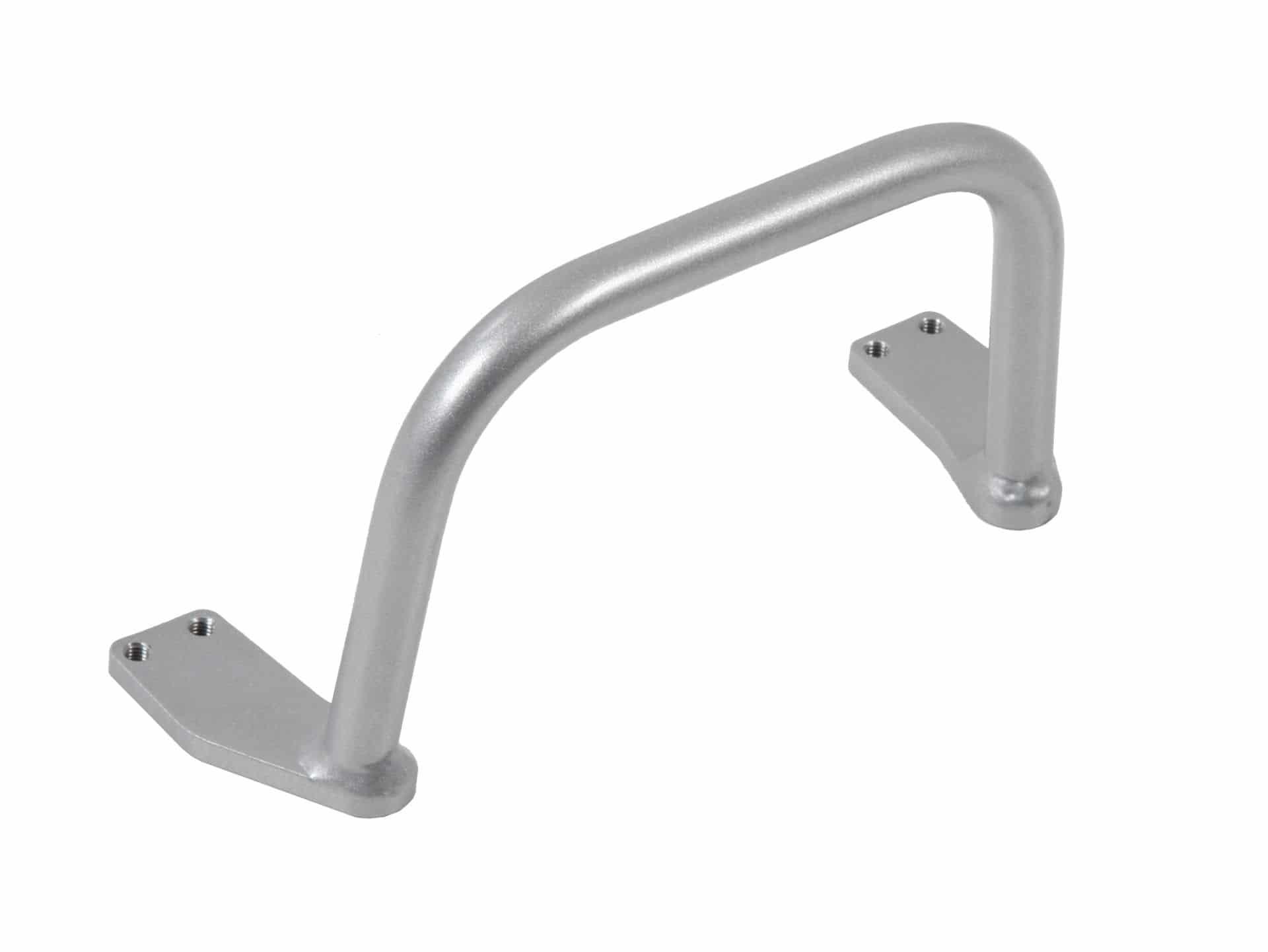 Soporte Topcase plateado para Alurack Hepco & Becker