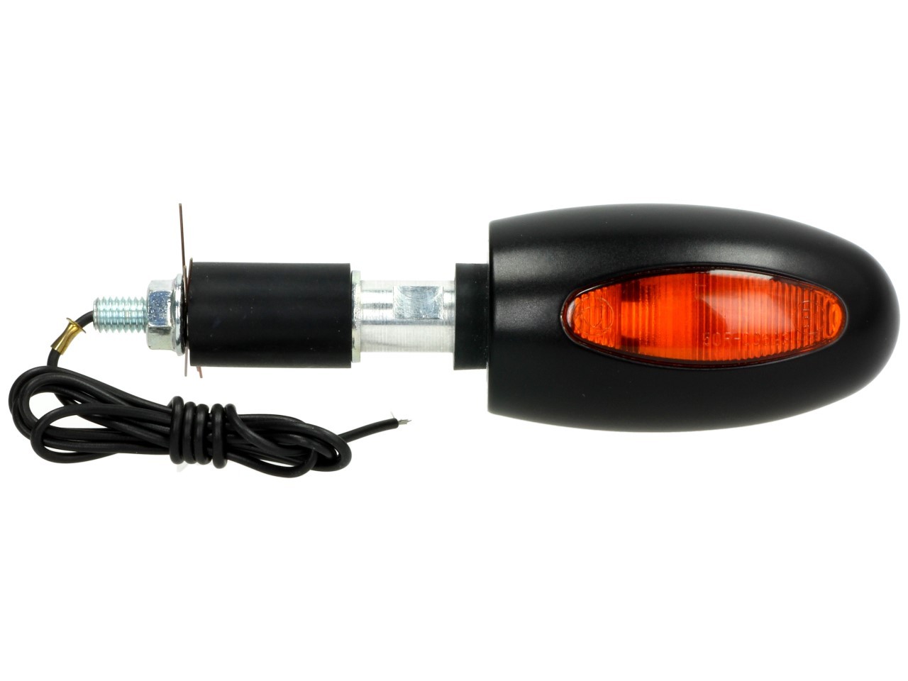 Indicador Kellermann, BL 1000 amarillo, latón, halógeno, VR/VL, 12 V, 21 W, negro satinado