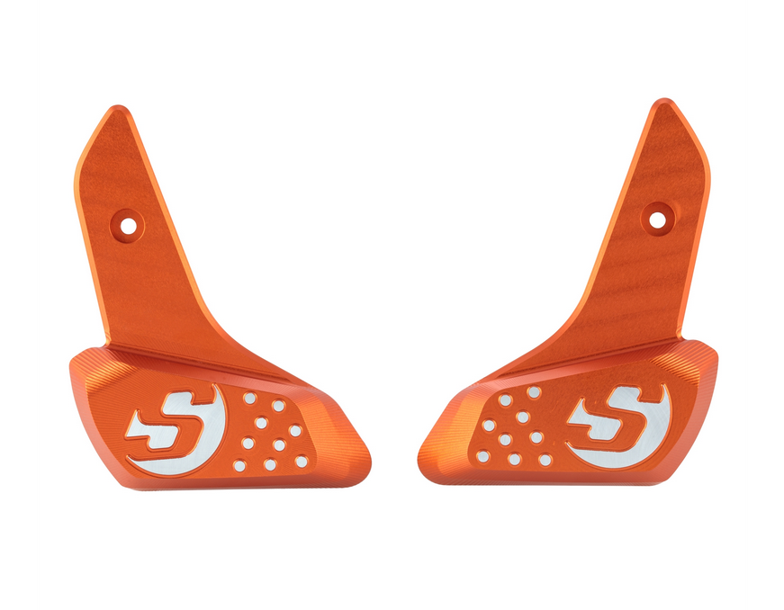 Estriberas derecha e izquierda para Vespa Primavera /Sprint 50-150ccm 2T/4T AC, naranja mate