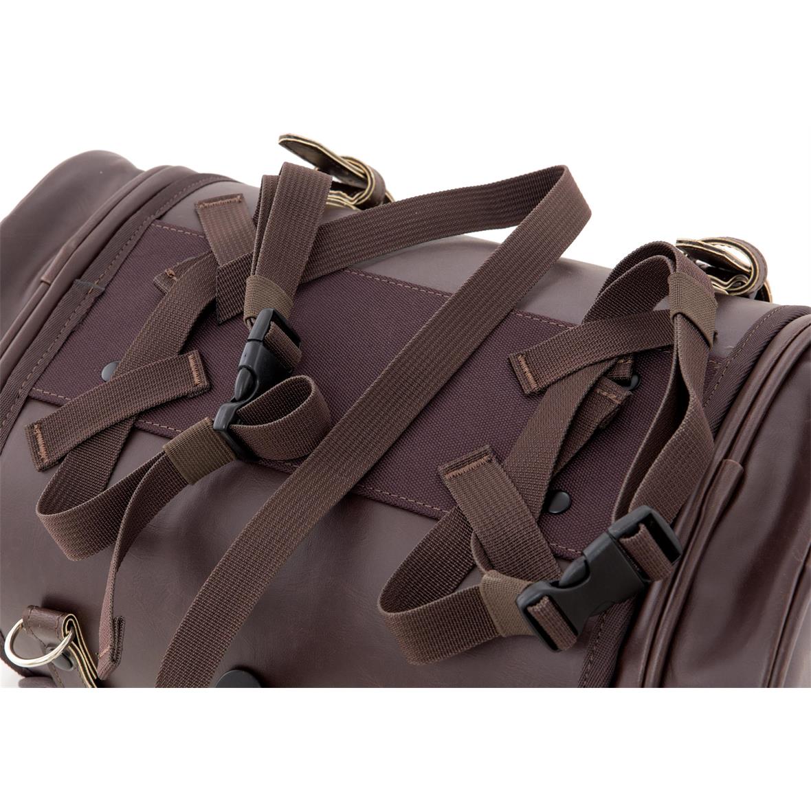 Bolsa "Classic" pequeña para Vespa - marrón oscuro, imitación de cuero