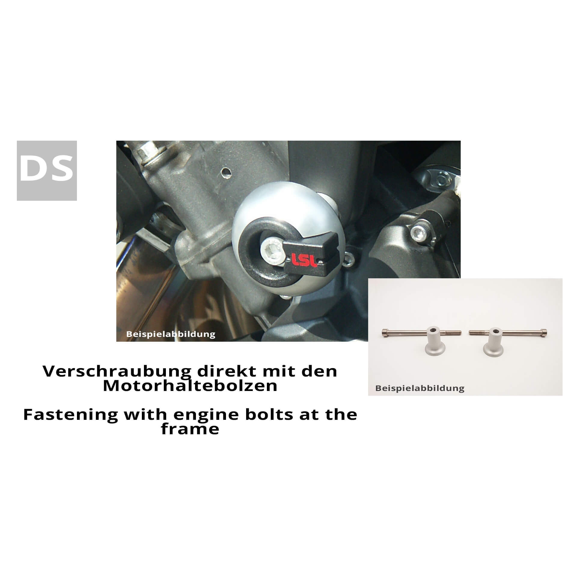 LSL Crash Pad Anbaukit für Suzuki Hayabusa,  2008-