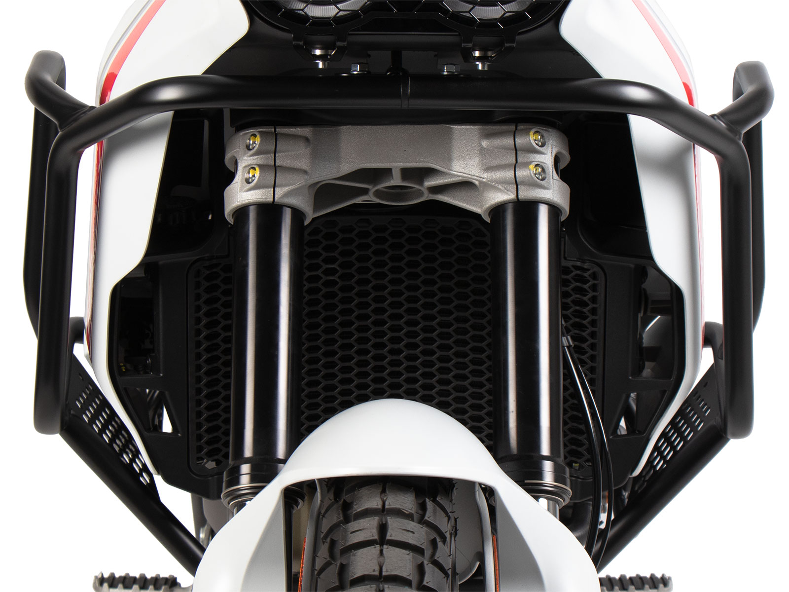 Barra protectora de depósito negra para Ducati Desert X Rally (24-) Hepco & Becker