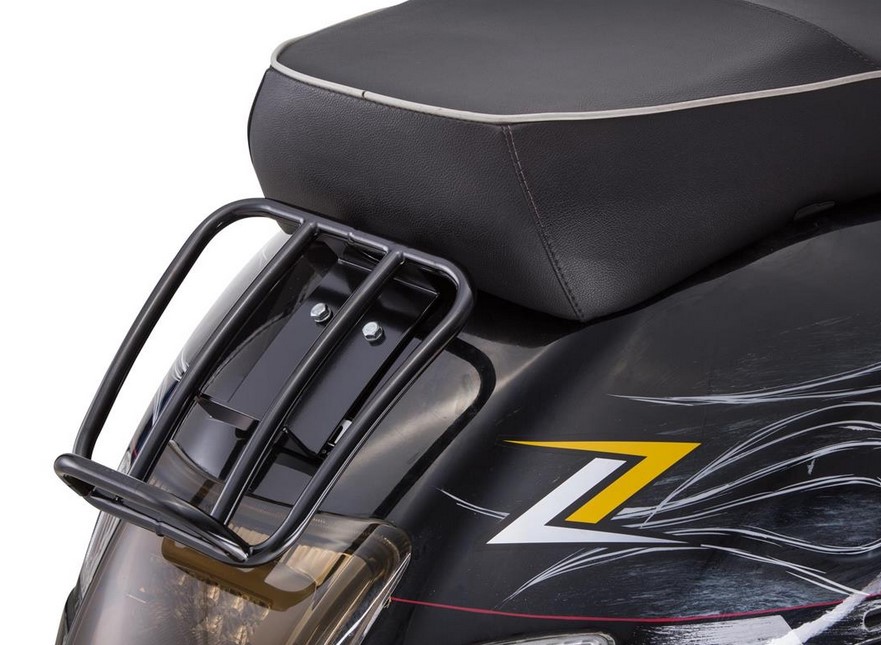 Portaequipajes trasero 70's para Vespa GTS/GTV/GT 125-300cc 4T LC, negro