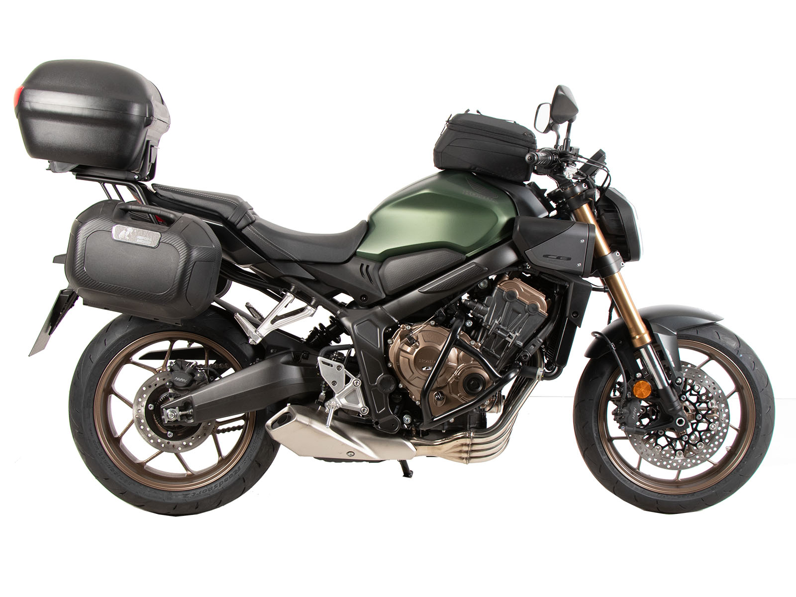 Portamaletas de aluminio para Honda CB 650 R / E-Clutch (24-) Hepco & Becker
