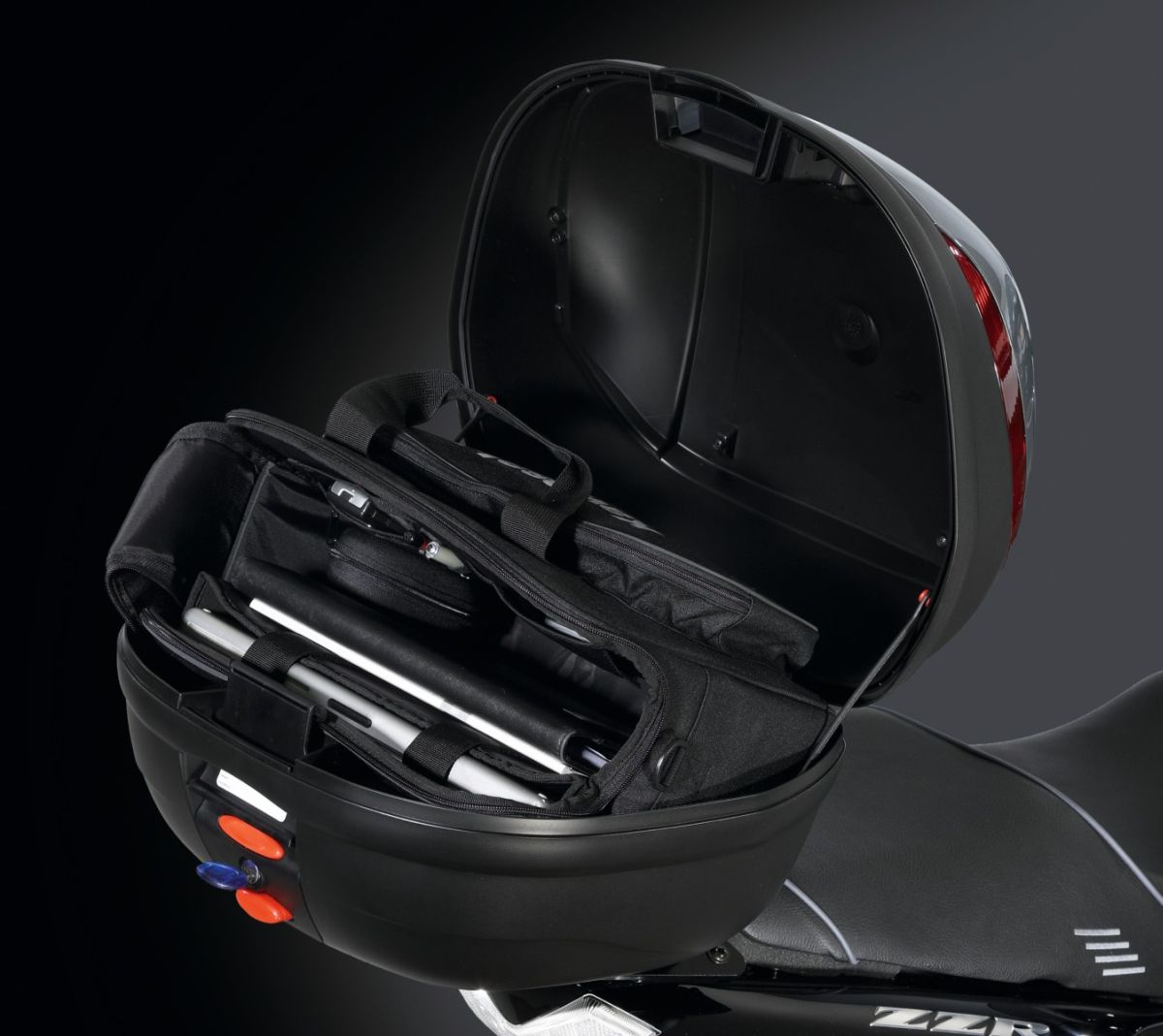Bolsa interior Top Case 39 L 1400GTR 2009/2014 J125 2016/ ZZR1400 2011 Original Kawasaki