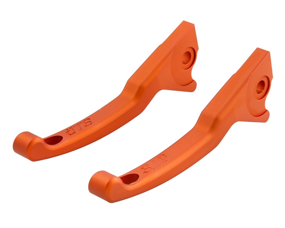 Juego de manetas de freno Sport Shorty para Vespa, derecha e izquierda, naranja mate