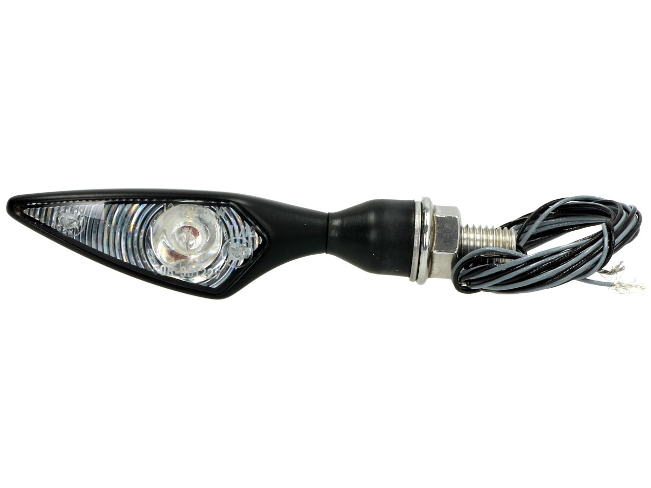 Indicador Kellermann, rombo, acero, LED, VR/HL, 12 V, negro satinado, M8x20, homologado E