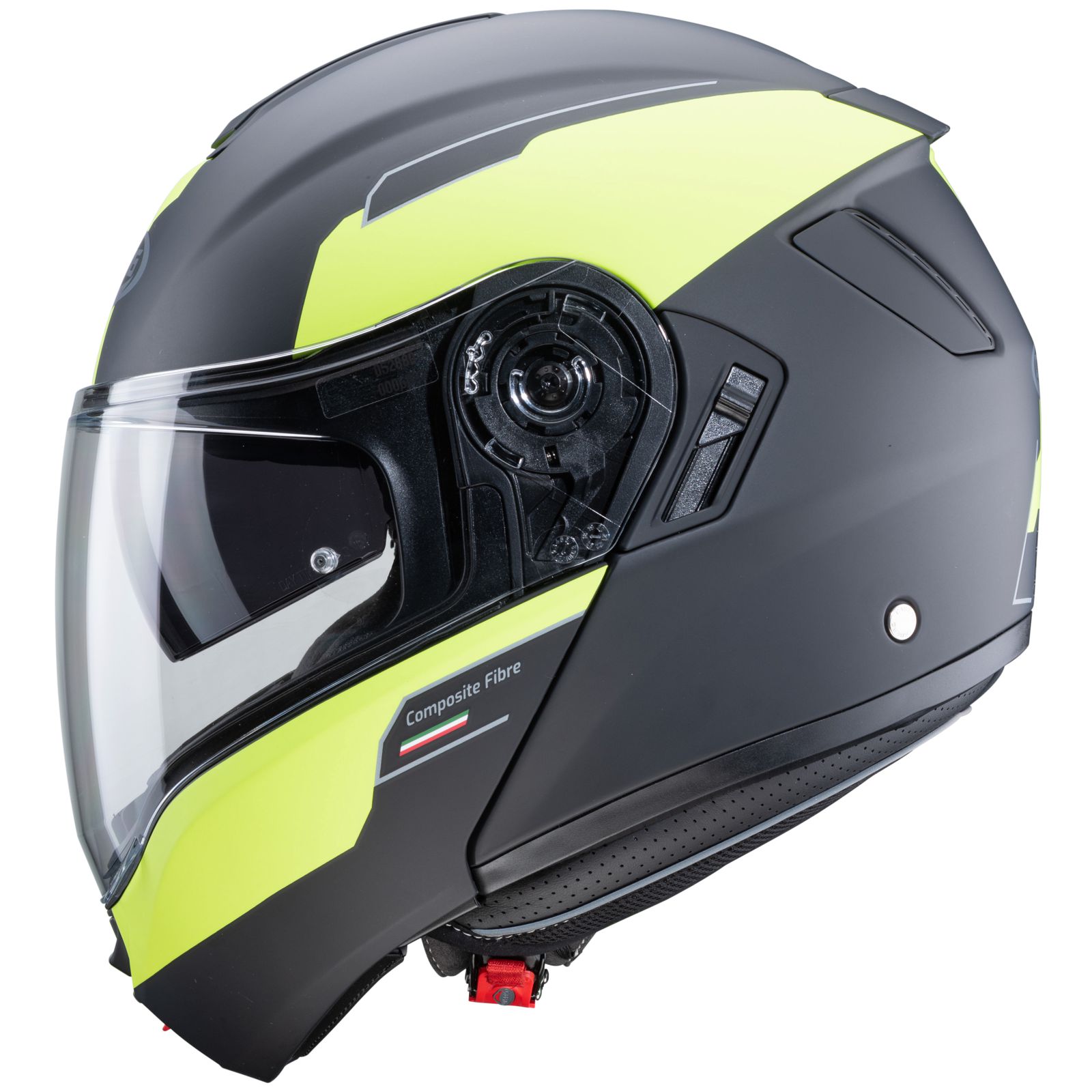 Casco Caberg Levo Prospect, negro mate/amarillo fluo