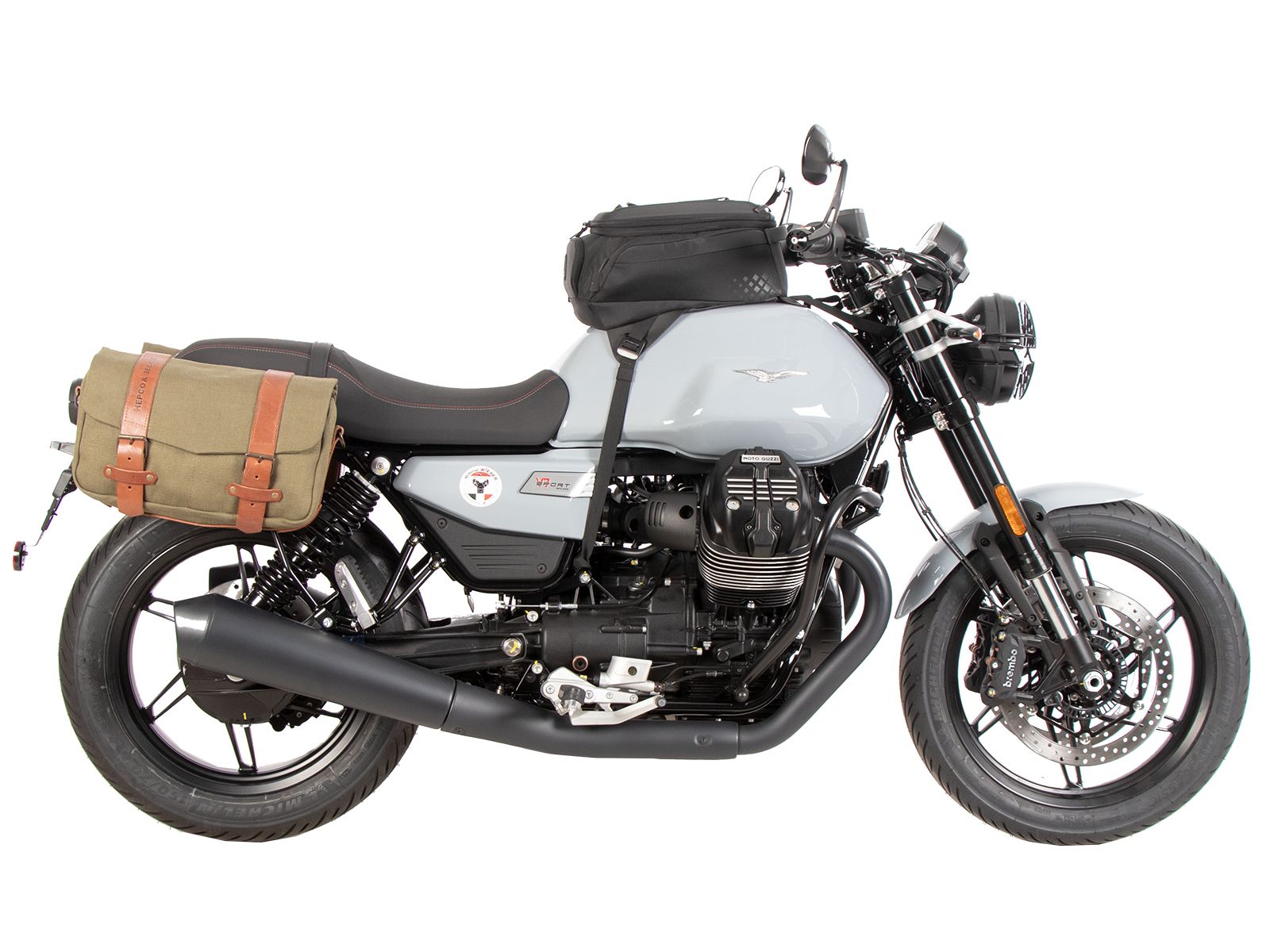 Soporte lateral C-Bow negro para Moto Guzzi V7 850 Special (25- ) Hepco & Becker