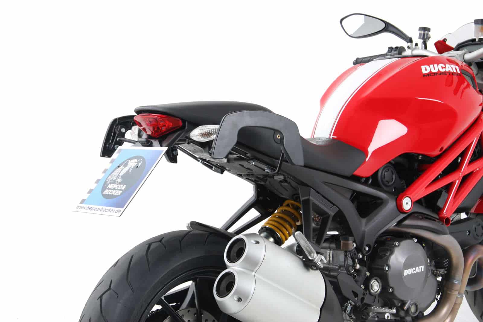 Soporte lateral C-Bow negro para Ducati Monster 1100 Evo (11-13) Hepco & Becker