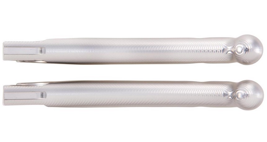 Juego de manetas de freno ZELIONI Shorty 3D para Vespa, derecha e izquierda, anodizado plata