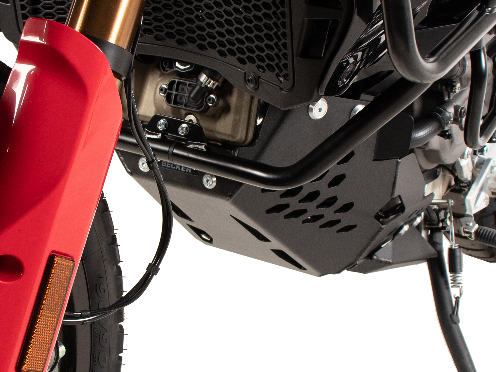 Placa de protección del motor negra para Ducati Desert X Rally (24-) Hepco & Becker