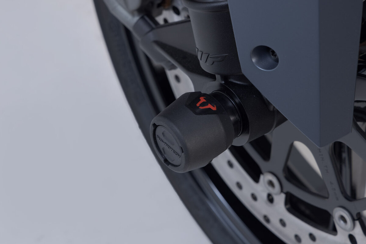 SW-Motech Kit crash pad para eje delantero negro para modelos KTM - SW Motech