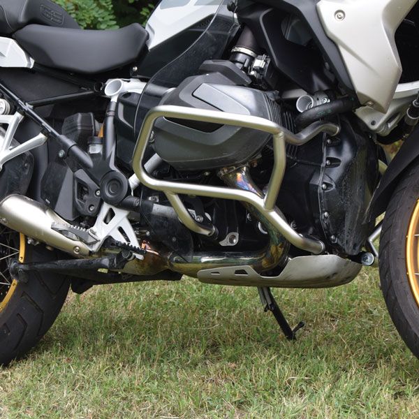 Barra protectora inferior para BMW R 1250 GS, acero, negro