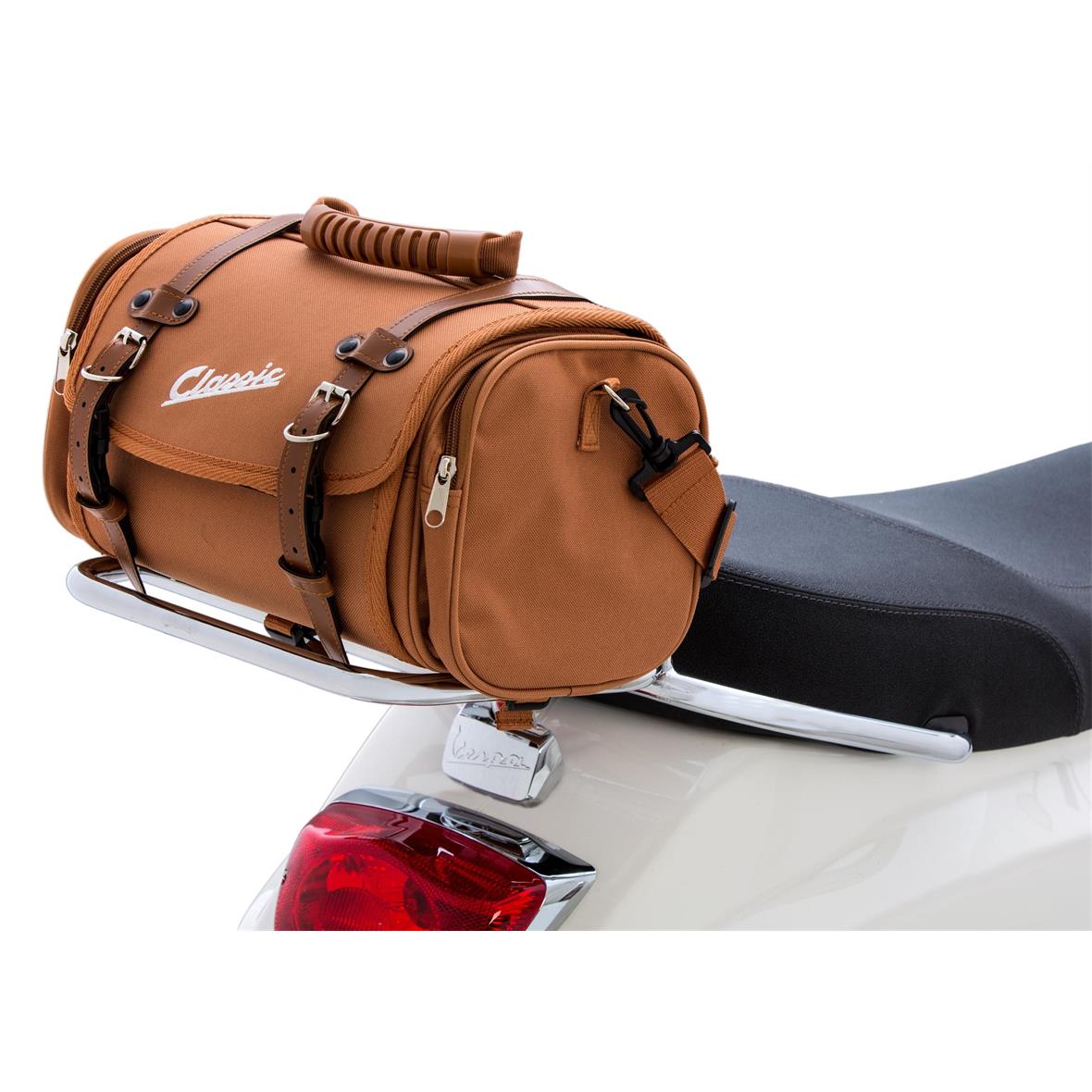Bolsa "Classic" pequeña para Vespa - marrón, nylon