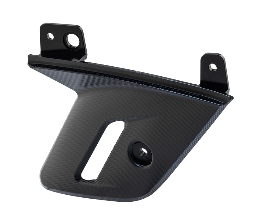 Carenado de horquilla para Vespa GTS/GTS Super 125/300cc (`22-), aluminio, anodizado negro