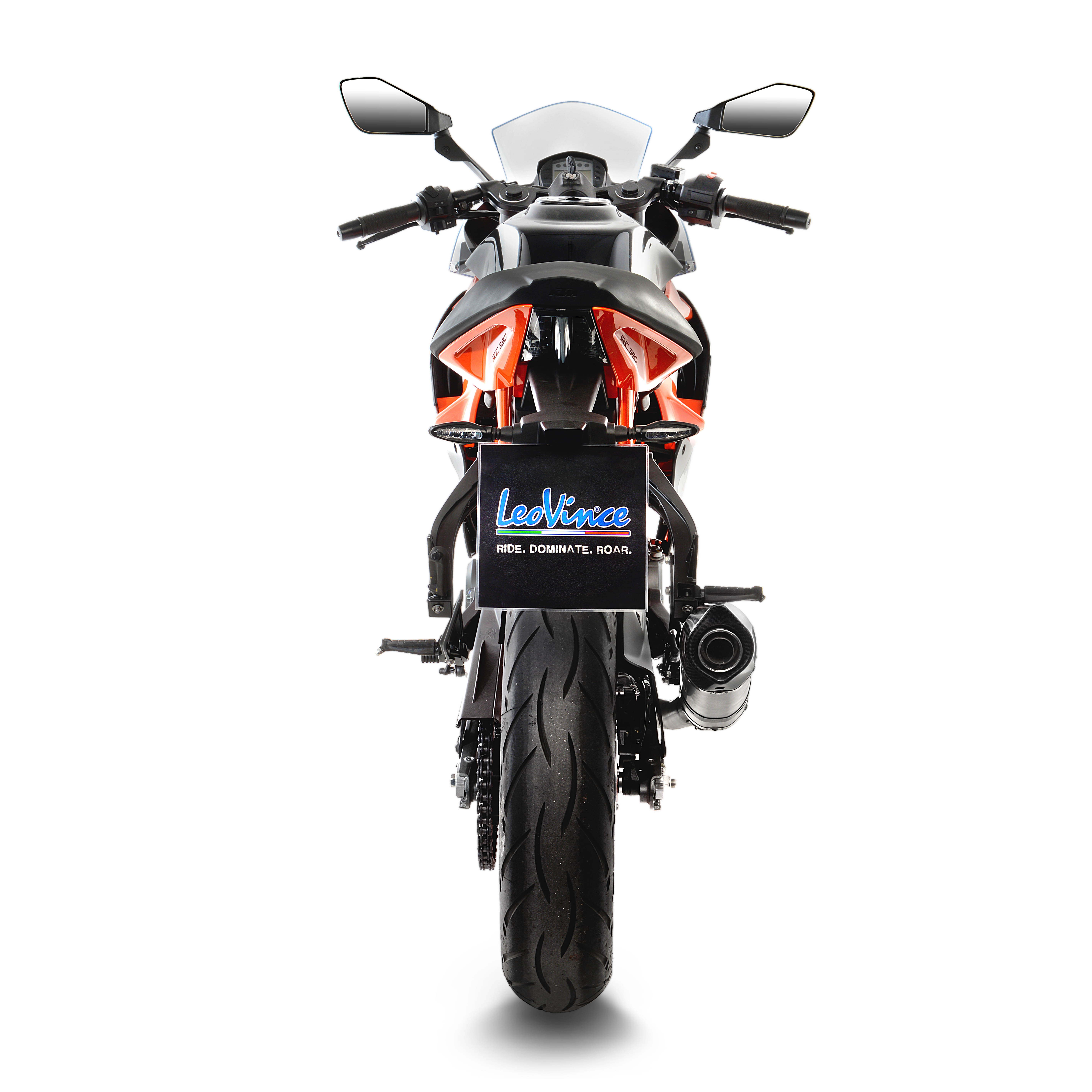Sistema de escape LeoVince SBK LV One Evo 2, acero inoxidable, slip on para KTM Duke / RC (Bj.17-19)