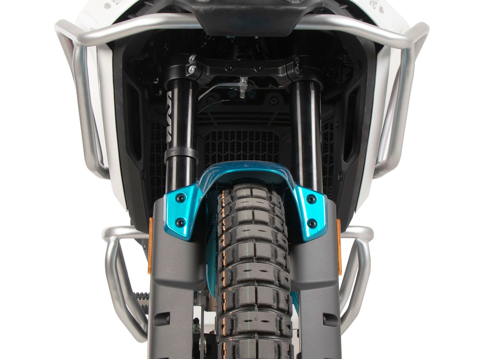 Protector de motor plateado para CFMoto 450 MT (24-) Hepco & Becker