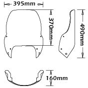 Parabrisas tipo Air Flow para BMW R 1100 GS (94-99), transparente