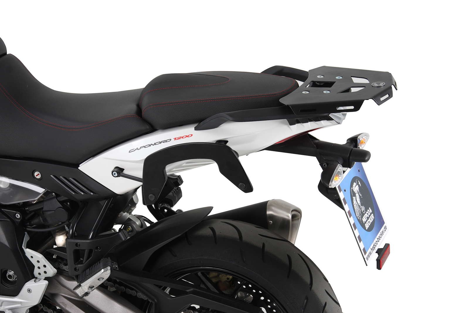 Soporte lateral C-Bow negro para Aprilia Caponord 1200 (My.13-16) Hepco & Becker