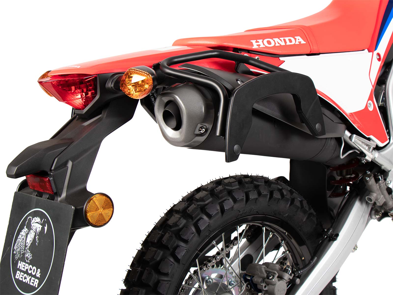 Soporte lateral C-Bow negro para Honda CRF 300 Rally (21-) Hepco & Becker