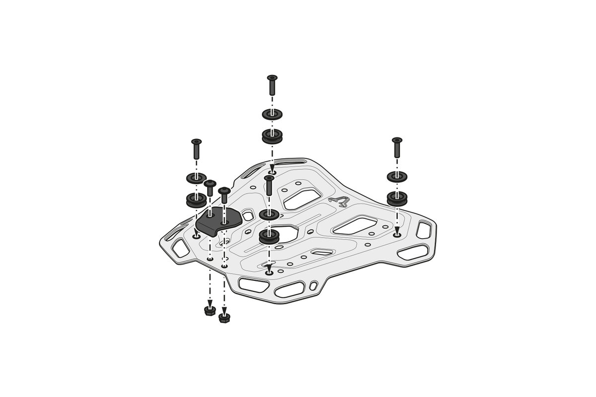 SW-Motech ADVENTURE-RACK portaequipajes para Honda XL 750 Transalp (23-) SW-Motech