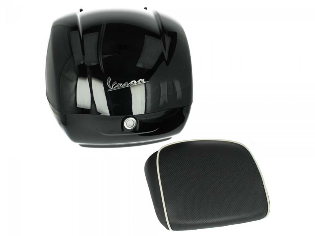 Topcase original para Vespa GTS - 90 Negro brillante 094 36L Mi 19