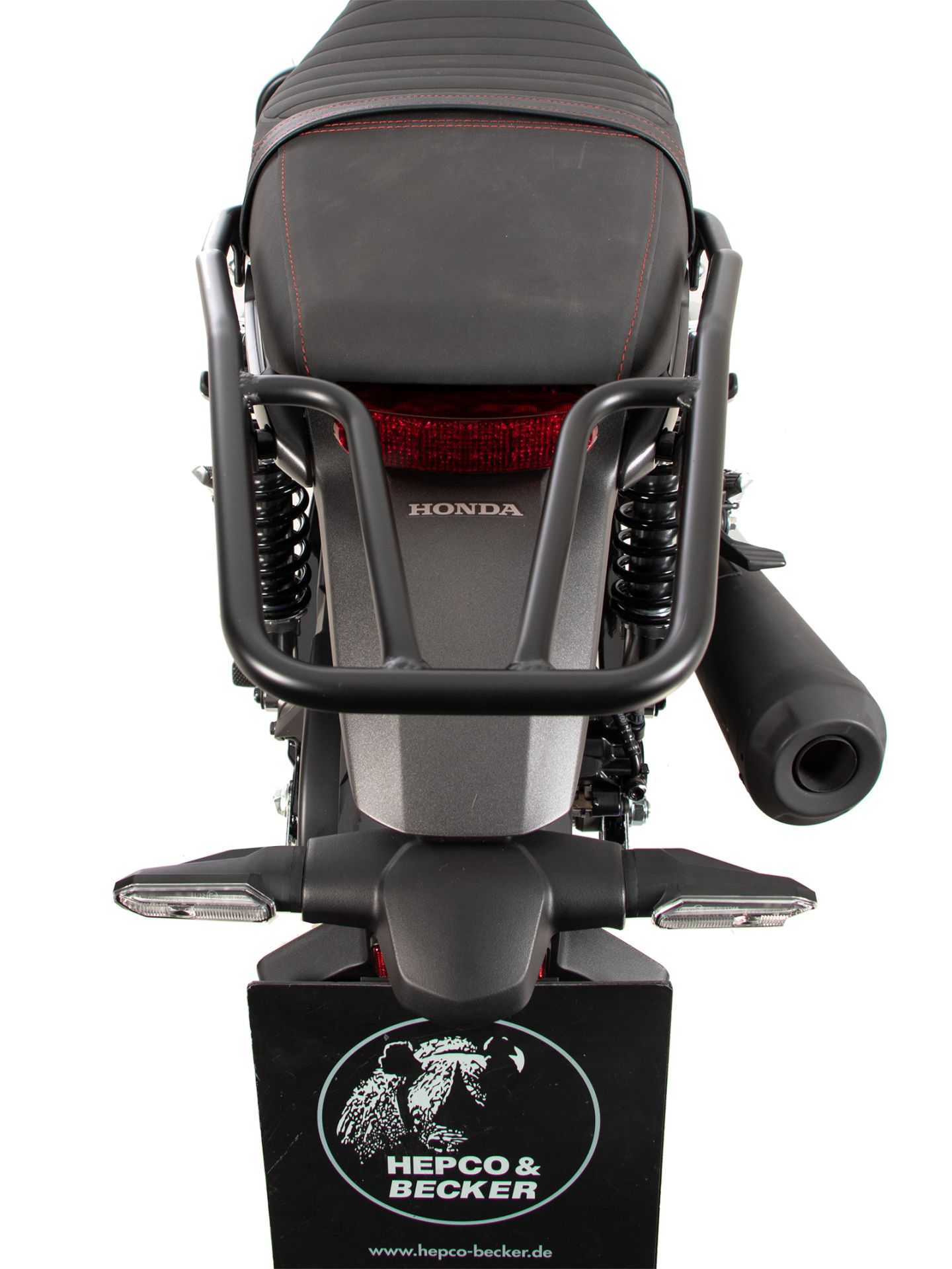 Portaequipajes tubular negro para Honda GB 350 S (25-) Hepco & Becker