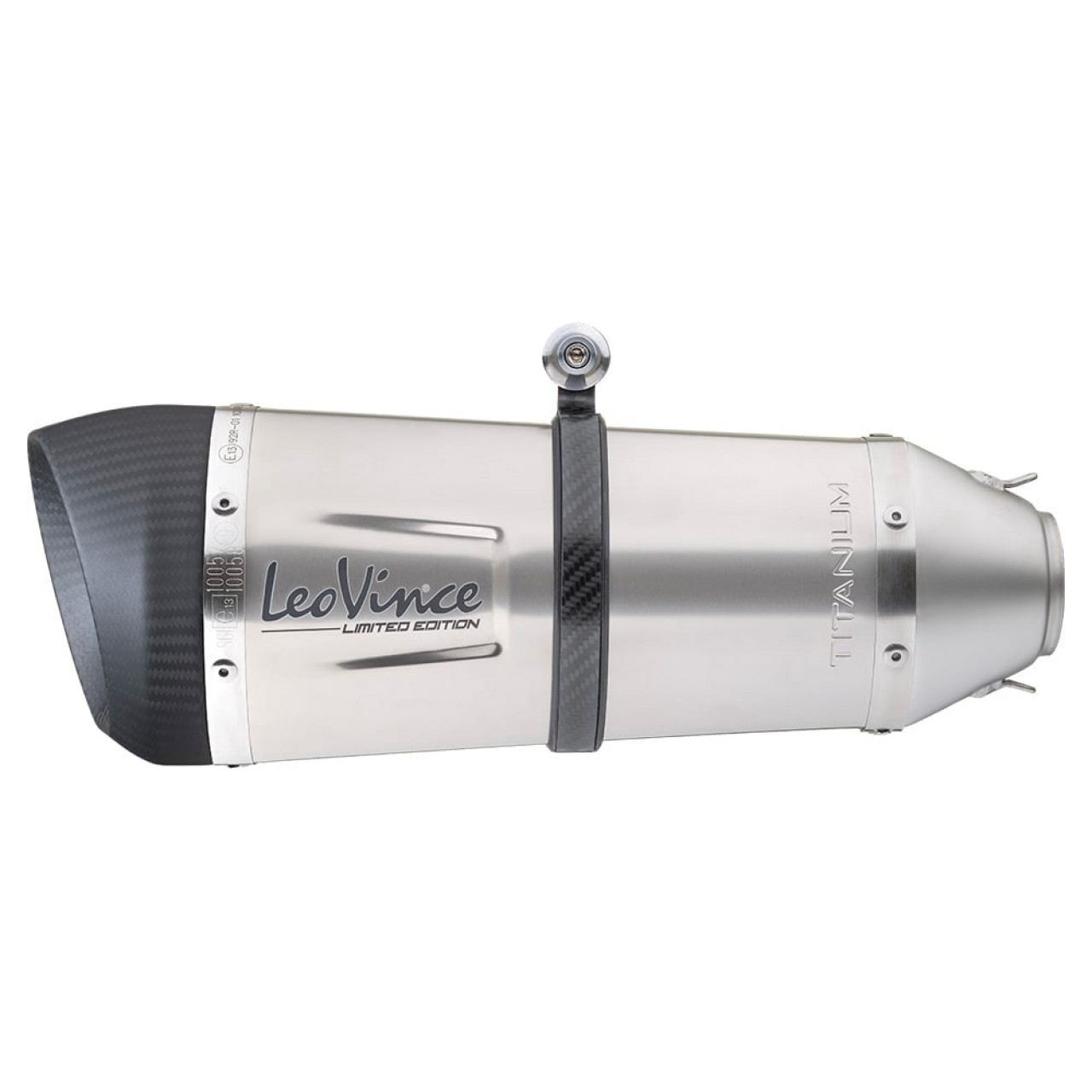 Escape LeoVince Factory S para BMW R 1200 R /RS, titanio, plata, slip on, Euro4, E-certificate