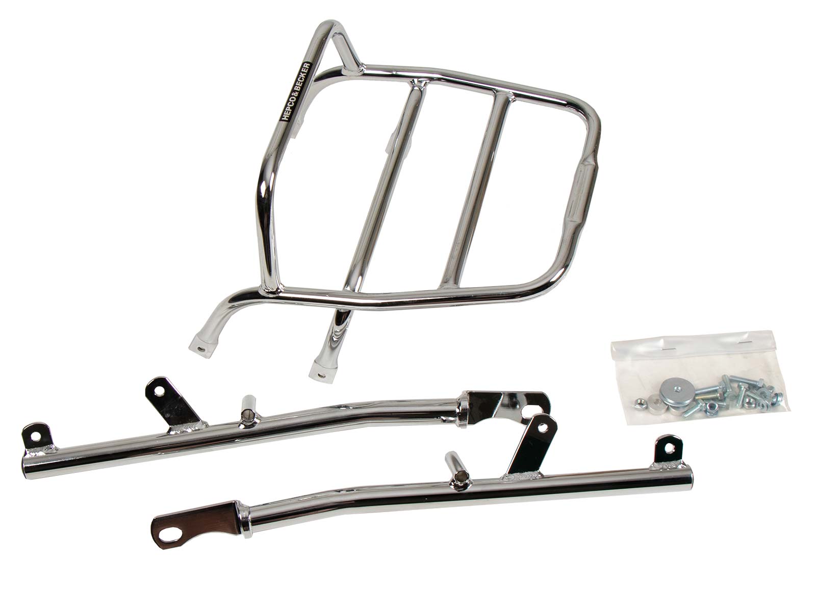 Portaequipajes superior tubular cromado para Honda CM 400 T (80-84) Hepco & Becker