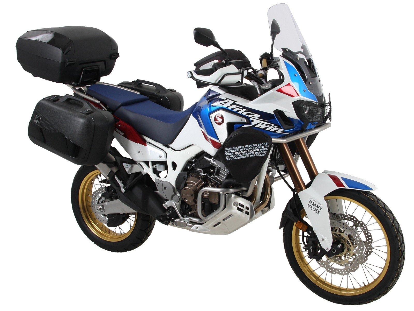 Portamaletas lateral fijo negro para Honda CRF 1000 Africa Twin (18-19) Hepco & Becker