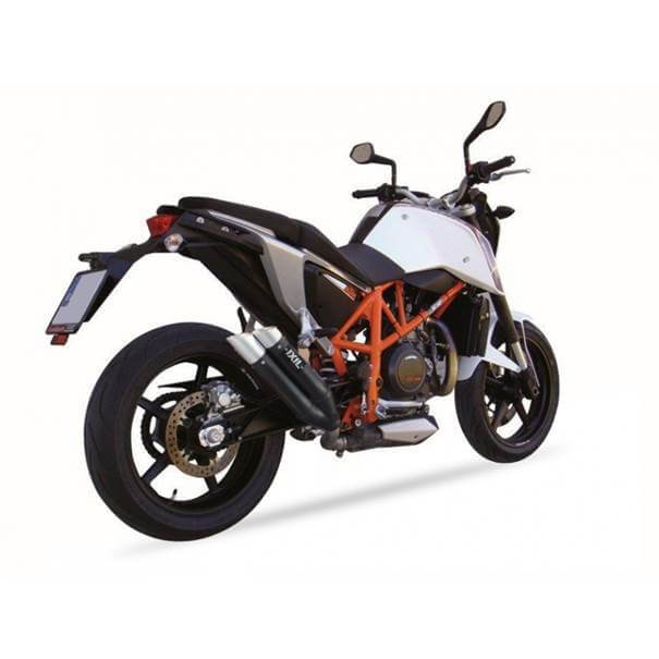IXIL Hyperlow negro XL silenciador trasero KTM Duke 690, acero inoxidable, Dualexit, homologado E