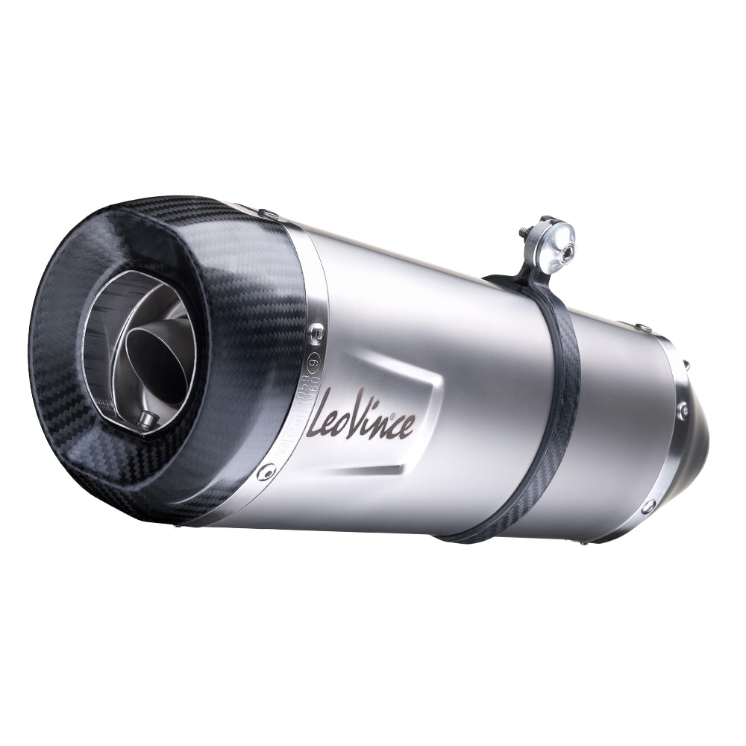 Sistema de escape LeoVince Factory S, acero inoxidable, slip on para Triumph Speed Triple 1050 RS / S (18-19)