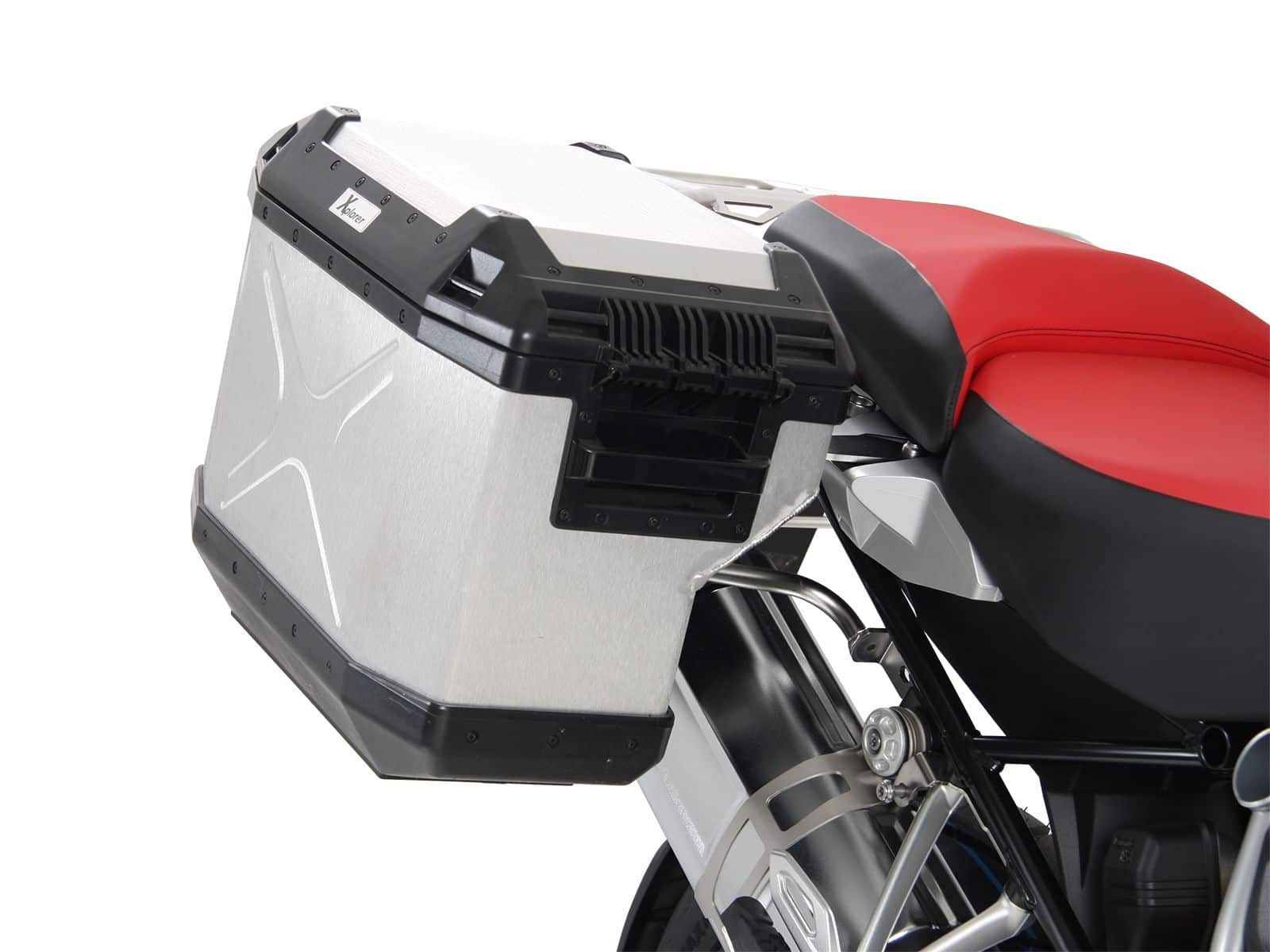 Juego portamaletas Portamaletas incl. juego portamaletas Xplorer Cutout plata para BMW R 1250 GS Adventure
