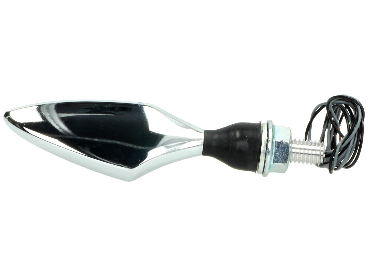 Indicador Kellermann, rombo, acero, LED, VL/HR, 12 V, cromo brillante, M8x20, homologado E