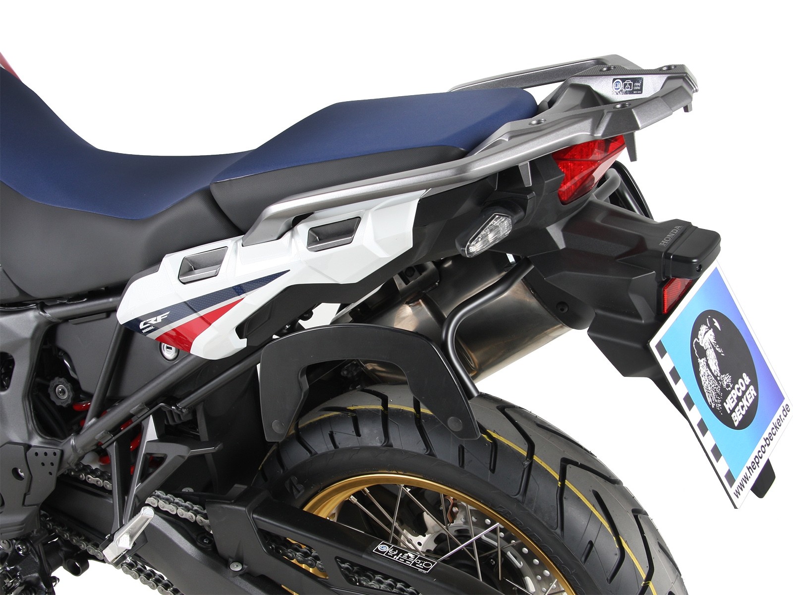 Soporte lateral C-Bow negro para Honda CRF 1000 Africa Twin (18-19) Hepco & Becker