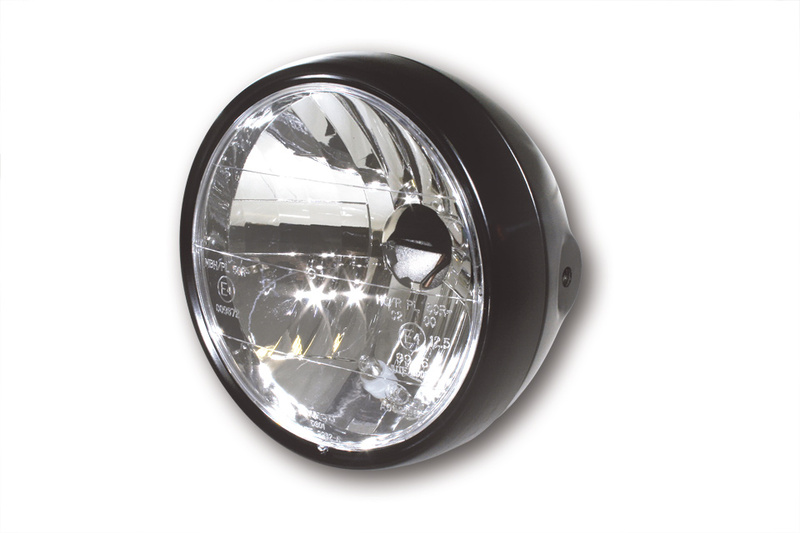 HIGHSIDER faro inteligente de 6 1/2 pulgadas, carcasa metálica negra, con luz de estacionamiento, homologado E (1ud.)