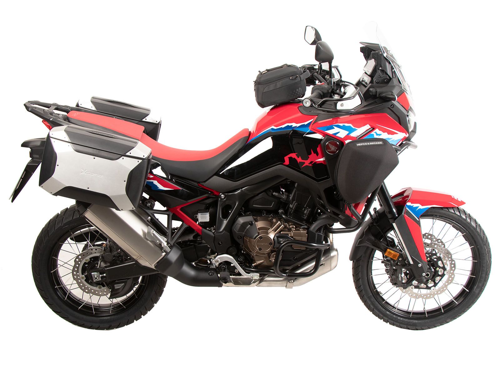 Soporte lateral C-Bow negro para Honda CRF 1100 Africa Twin Adventure Sports (24-) Hepco & Becker