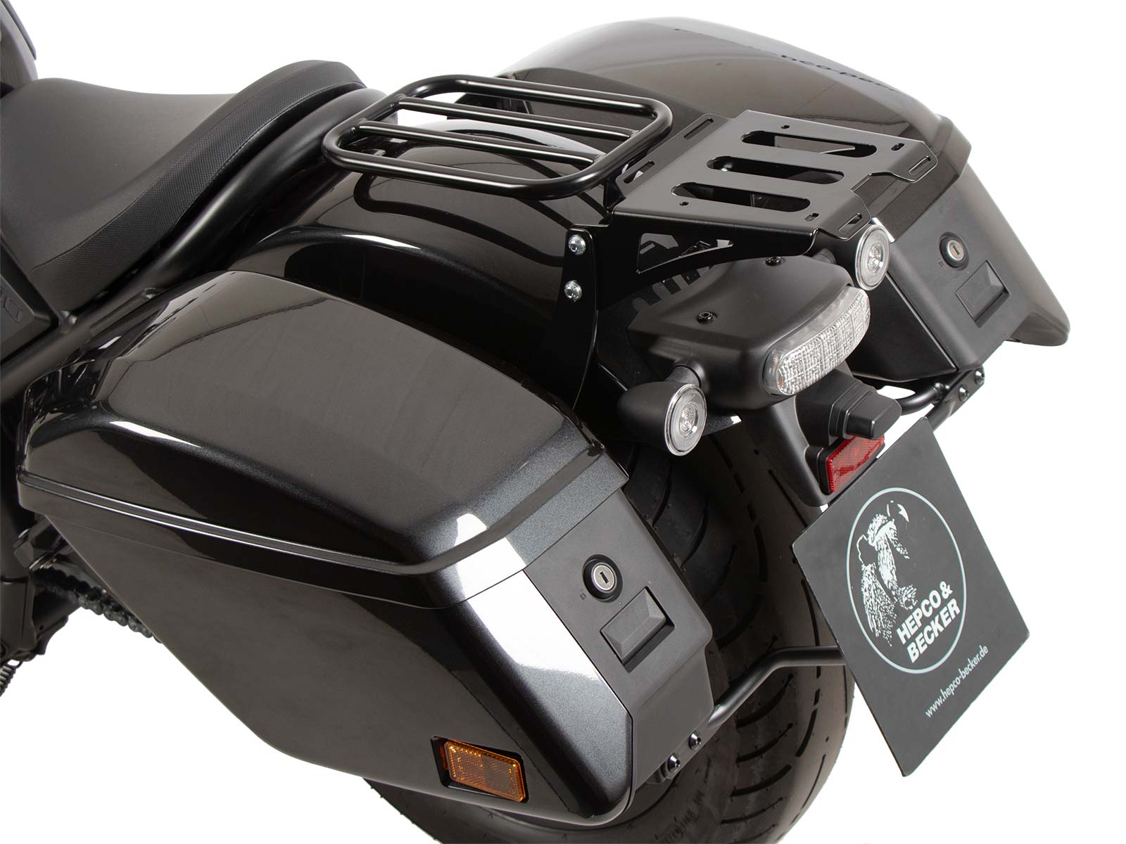 Portaequipajes trasero blando Minirack negro para Honda CMX 1100 Rebel /DCT (21-24) Hepco & Becker