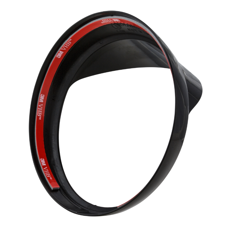 Aro de lámpara con tulipa para Vespa LX 50-150ccm, negro brillante