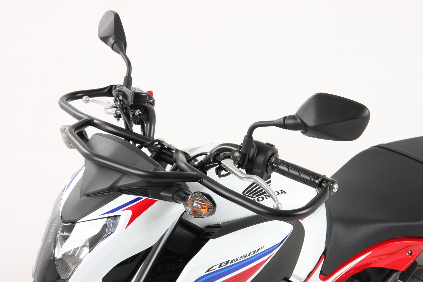 Barra protectora delantera negra para Honda CB 650 F (14-16) Hepco & Becker