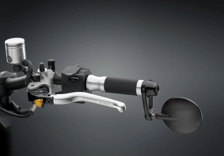 Espejo de manillar RIZOMA "SPY-ARM" izquierdo o derecho para Vespa, anodizado negro