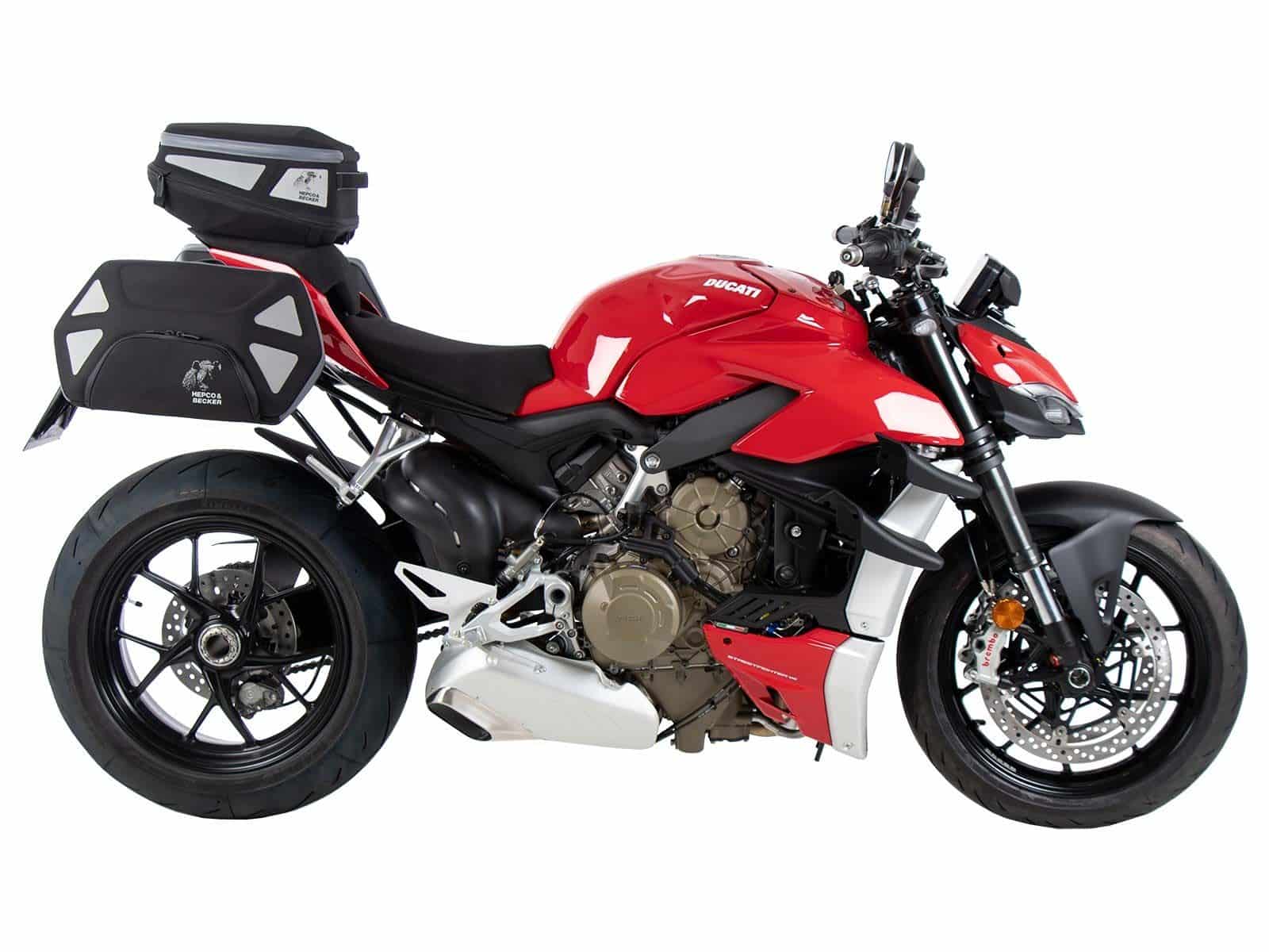 Soporte lateral C-Bow negro para Ducati Streetfighter V4 /S (20-24) Hepco & Becker