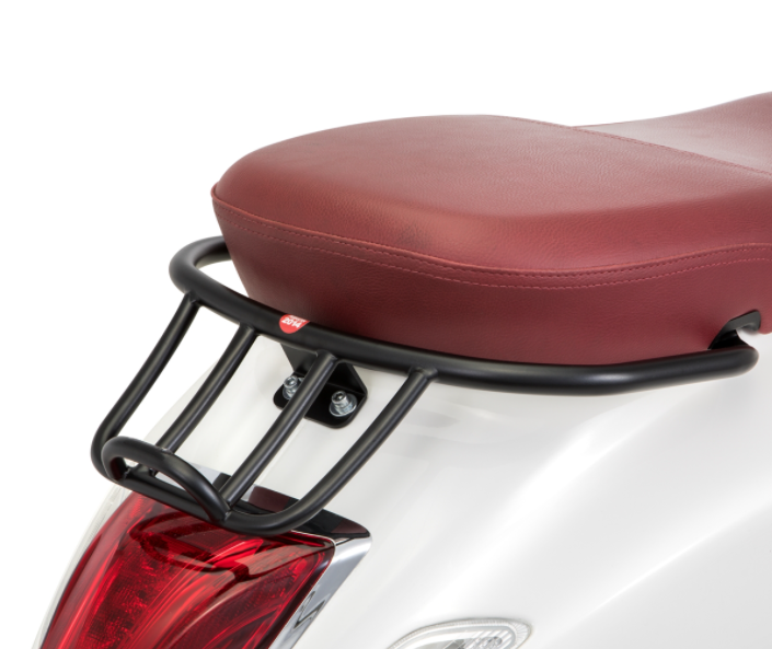 Portaequipajes/Socio Negro Mate para Vespa Primavera/Sprint 50-150ccm 2T/4T AC